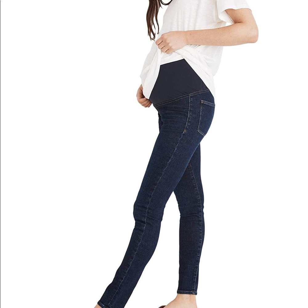 Madewell Maternity Over-the-Belly Skinny Jeans in Orland Wash